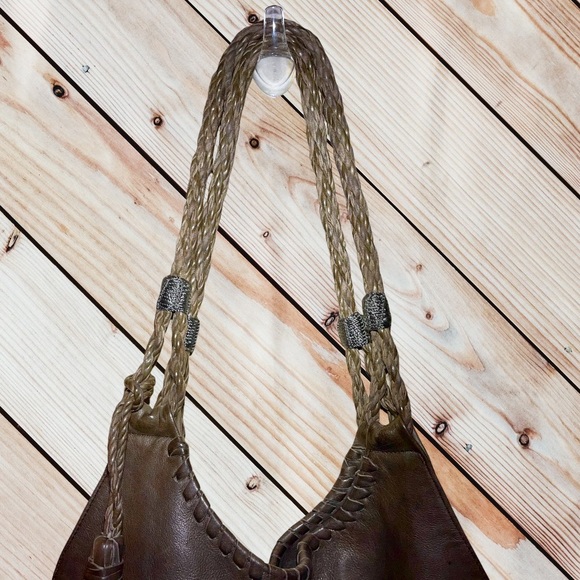 Claramonte large woven leather hobo bag - Picture 4 of 4